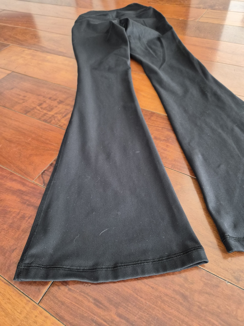 Yogalicious Lux Black Crossover High Waist Flare Leggings Pants XS - Picture 13 of 13